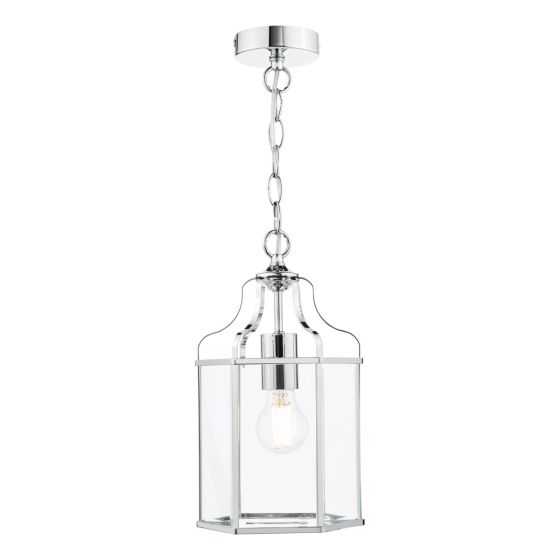 Aled Pendant Polished Chrome and Glass