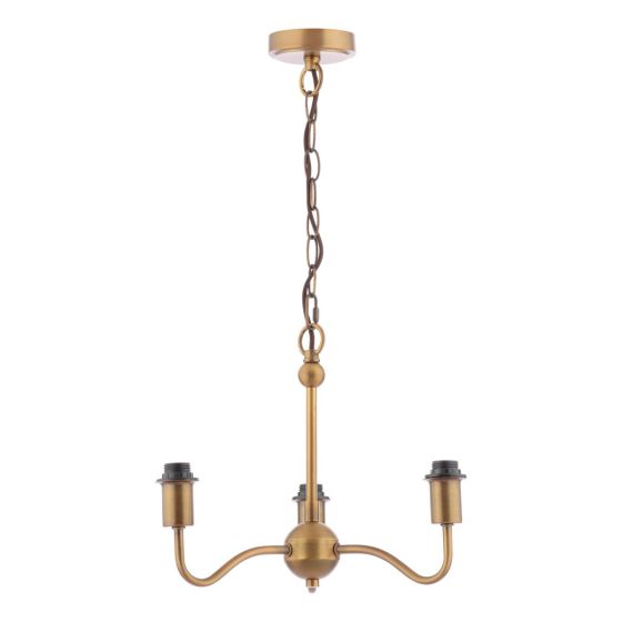 Elara 3 Light Pendant Antique Bronze Fitting Only