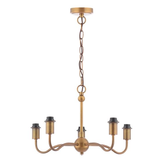 Elara 5 Light Pendant Antique Bronze Fitting Only
