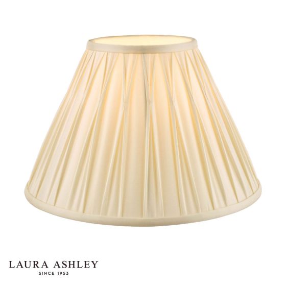Laura Ashley Fenn Silk Empire Drum Shade Ivory 25cm/10 inch