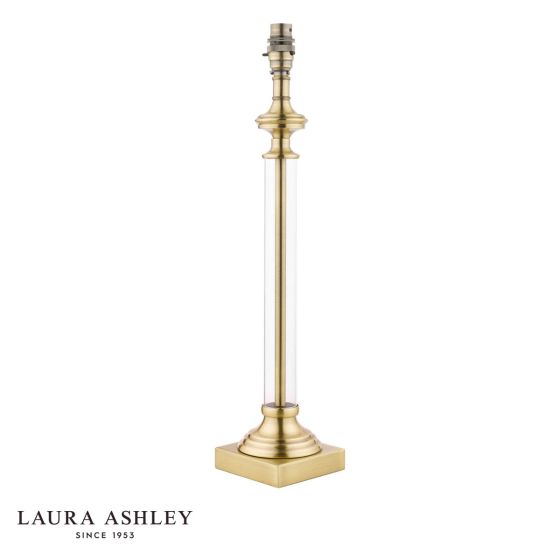Laura Ashley Winston Table Lamp Antique Brass & Glass Base Only
