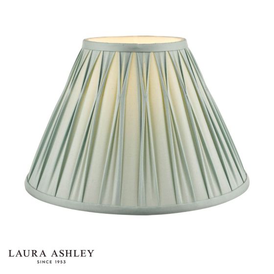 Laura Ashley Fenn Silk Empire Drum Shade Duck Egg 40cm/16 inch