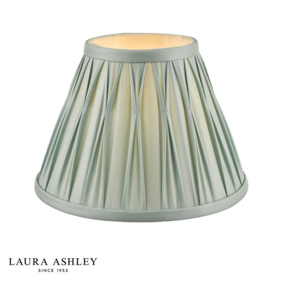 Laura Ashley Fenn Blue 100% Silk Empire Shade 20cm