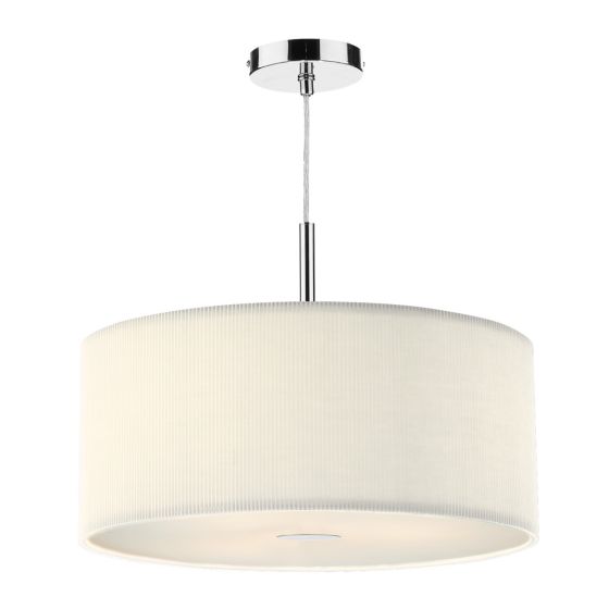 Zaragoza 3 Light Pendant Cream 60cm
