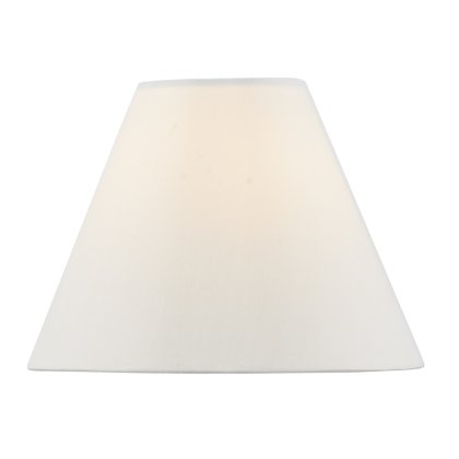 Blenheim Ivory Faux Silk Tapered Drum Shade 21cm