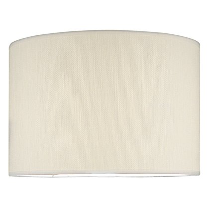 Delta Ivory Cotton Drum Shade 38cm