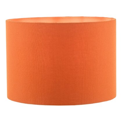 Discus Orange Cotton Drum Shade 28cm