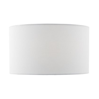 Erebus White Linen Drum Shade 35cm