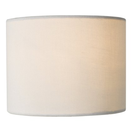 Gigi White Linen Drum Shade 16cm