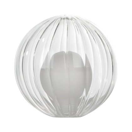 Mix & Match Opal & Clear Ribbed Glass G9 12cm