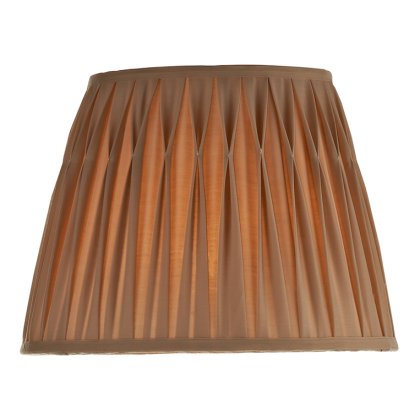 Hatton Gold Faux silk Tapered Drum Shade 43cm
