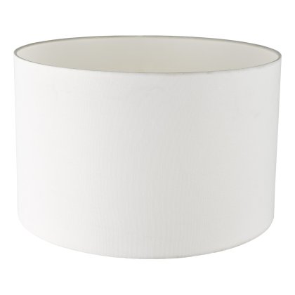 Havana White Linen Drum Shade 46cm