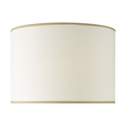 Idella White Linen Drum Shade 36cm