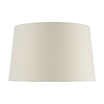 Iffley Ivory Faux Silk Tapered Drum Shade 25cm