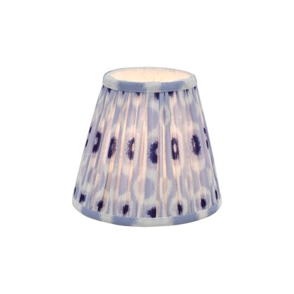 Ikat Blue Cotton Empire Shade 15cm
