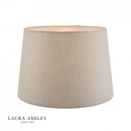Laura Ashley Bacall Linen Empire Drum, 10 Inch Diameter Drum Lamp Shade