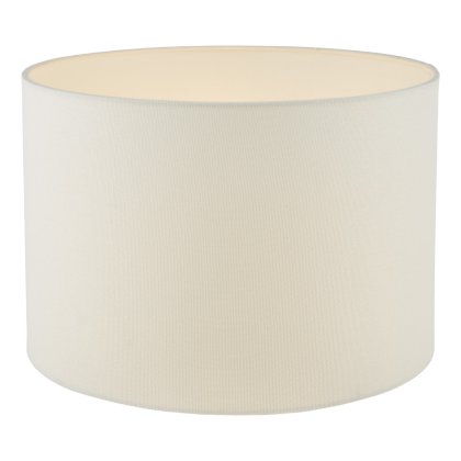 Leandra White Linen Drum Shade 31cm