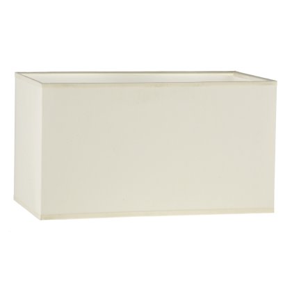S1021 Cream Cotton Rectangle Shade 34CM