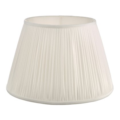 Ulyana Ivory Faux Silk Pleated Shade 40cm