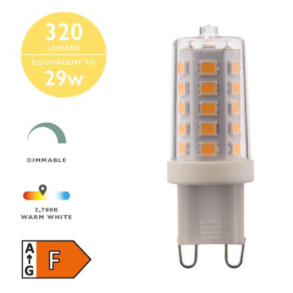 (Pack of 10) LED G9 G9 Light Bulb (Lamp) 3.5w 320lm 2700k