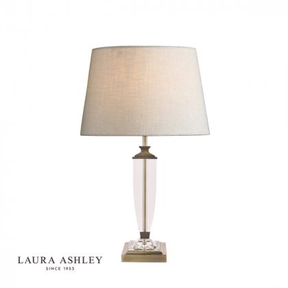Laura Ashley Carson Polished Nickel, Antique Brass Table Lamp Base
