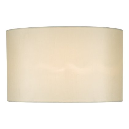 Syracuse White Faux Silk Oval Shade 40cm