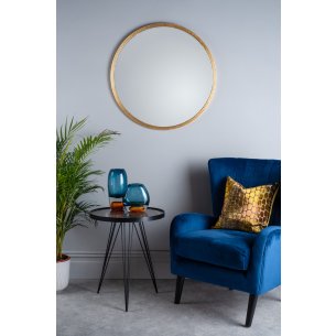 Rauma Round Side Table Dark Grey Stone Effect