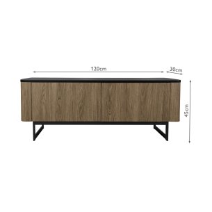 Myron Cabinet Mocha Effect and Matt Black