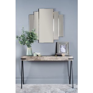 Odeon Rectangle Stepped Mirror 88 x 88cm