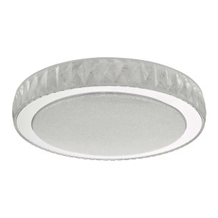 Akelia Large Flush Clear and Mirror Effect LED