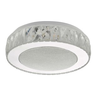 Akelia Small Flush Clear and Mirror Effect LED