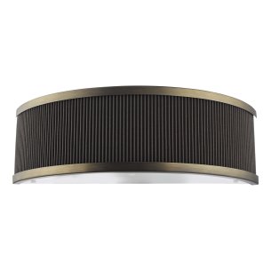 Alvaro Wall Light Antique Bronze and Brown