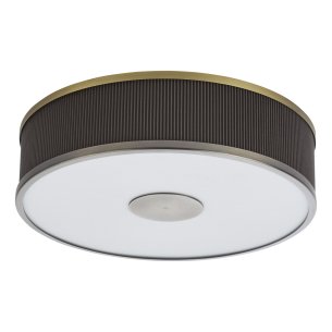 Alvaro 3 Light Flush Antique Bronze and Brown