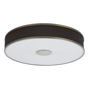 Alvaro 6 Light Flush Antique Bronze and Brown