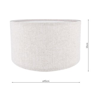 Armitage Natural Linen Drum Shade 45cm