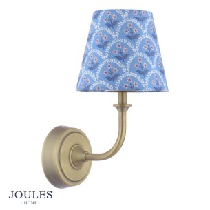 Joules Apsley Rechargeable Wall Light Matt Antique Brass With Shade LED