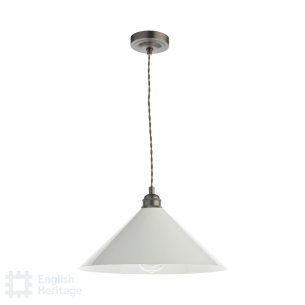 Audley End Pendant Rubbed Bronze and Cream