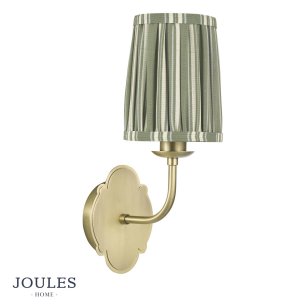 Joules Blickling Wall Light Matt Antique Brass With Shade