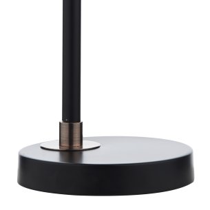 Bond Desk Lamp Matt Black and Polished Copper