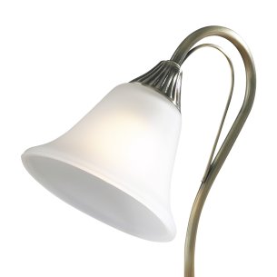 Boston Table Lamp Antique Brass and Opal Glass