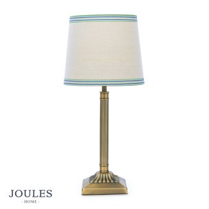 Joules Buscot Table Lamp Matt Antique Brass With Shade