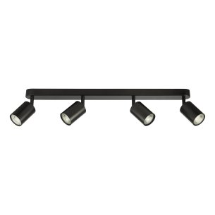 Cawley 4 Light Plate Spotlight Matt Black