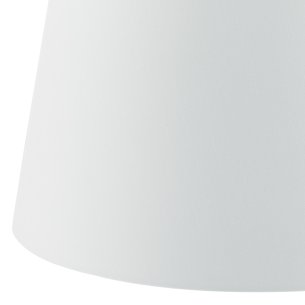Cezanne White Faux Silk Tapered Drum Shade 40cm