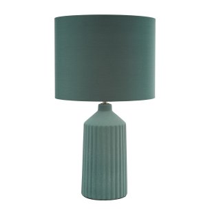 Chloris Table Lamp Green With Shade