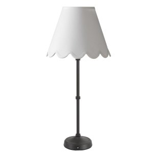 Dahl Rechargeable Table Lamp Matt Black With Shade LED