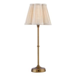Dahl Rechargeable Table Lamp Antique Bronze Base Only LED