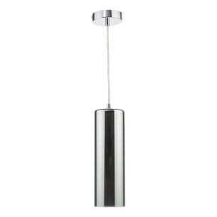 Diaz Pendant Smoked Glass and Polished Chrome