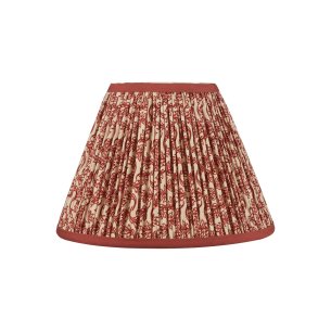 Esther Red Cotton Empire Shade 25cm