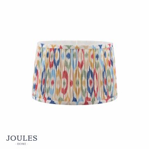 Joules Folly Multi Coloured Cotton Tapered Drum Shade 30cm