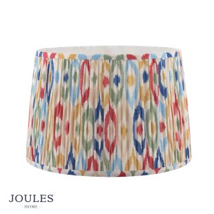 Joules Folly Multi Coloured Cotton Tapered Drum Shade 40cm